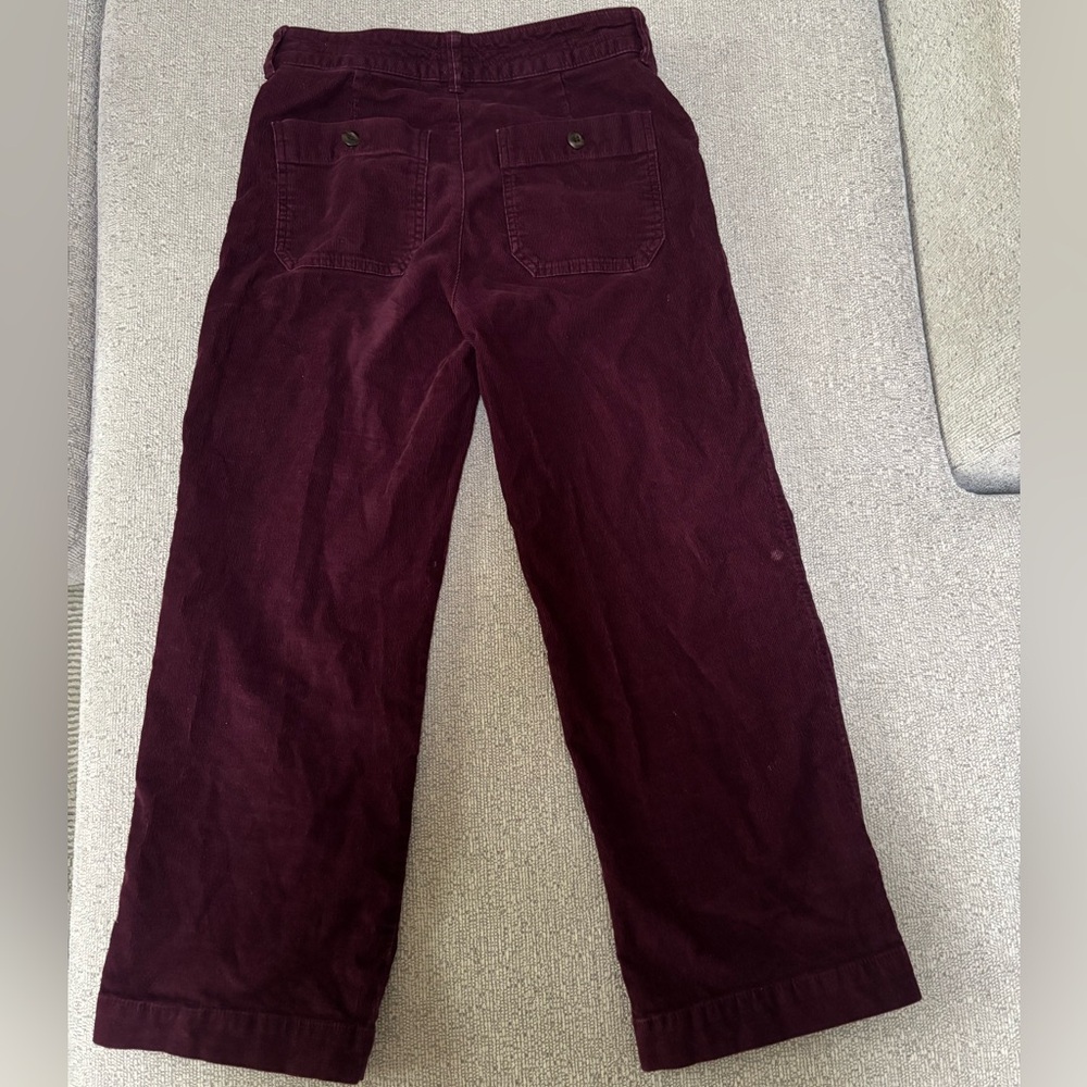 GAP Purple Wide Leg Corduroy Pants